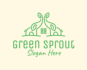 Green House Realtor logo design