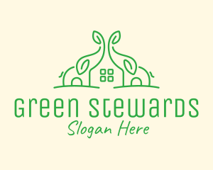 Green House Realtor logo design