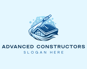 Roofing Power Washer logo design