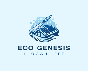 Roofing Power Washer logo design