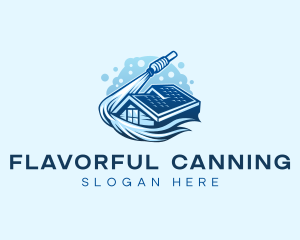 Roofing Power Washer logo design