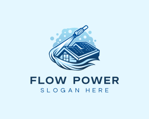 Roofing Power Washer logo design