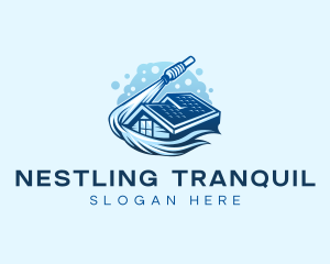 Roofing Power Washer logo design