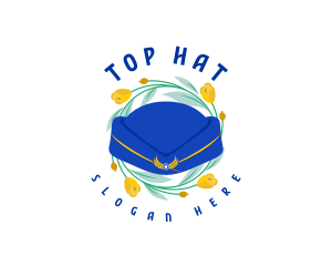 Stewardess Hat Aviation logo design