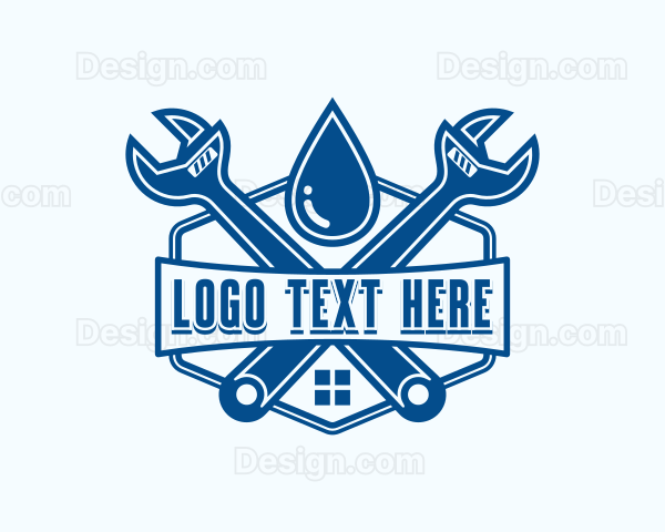 Wrench Repair Plumbing Logo