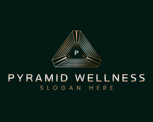 Tech Pyramid Triangle logo design