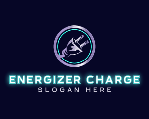 Power Electricity Plug logo design