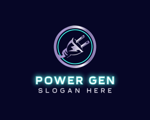 Power Electricity Plug logo