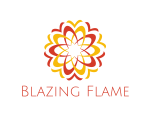 Fiery Flower Garden logo design