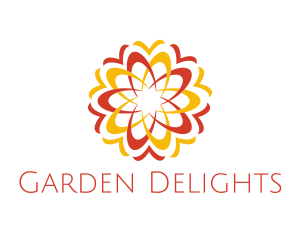 Fiery Flower Garden logo design