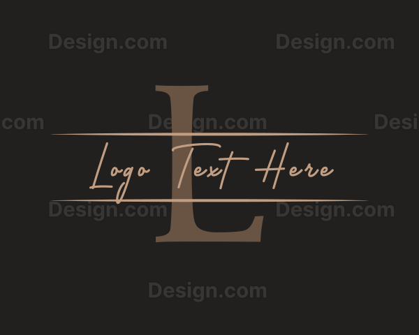 Feminine Handwritten Signature Logo