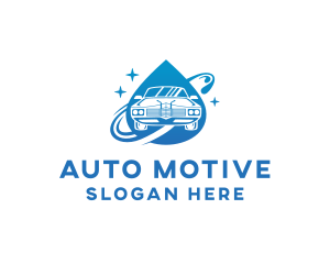 Car Wash Vehicle Auto Detailing logo design