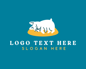 Sleeping Pet Dog logo