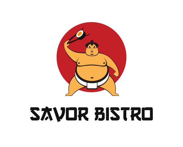 Red Sushi logo example 2