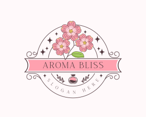 Aroma Perfume Flower logo design