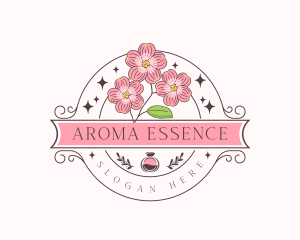 Aroma Perfume Flower logo design