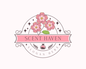 Aroma Perfume Flower logo