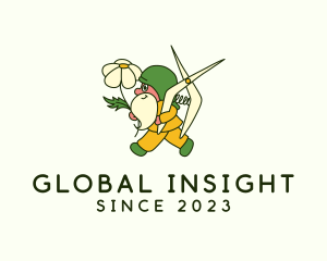 Gnome Flower Gardener logo
