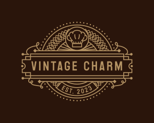 Vintage Retro Restaurant logo design