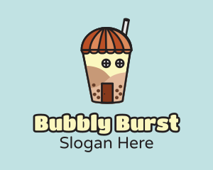 Bubble Tea House logo design