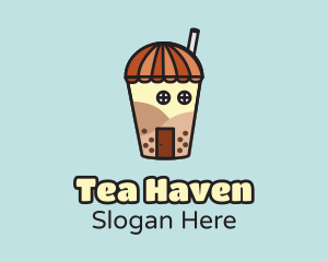 Bubble Tea House logo design