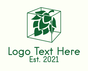 Green Cube Hop Plant  logo