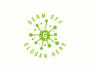 Virus Disease Bacteria logo design