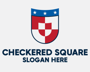 Checkered Star Shield logo