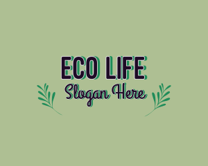 Organic Leaf Environmental logo design