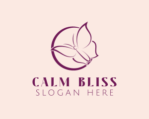 Butterfly Feminine Brand logo design