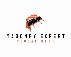 Plastering Builder Masonry logo design