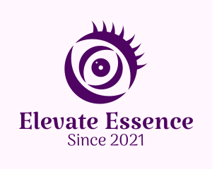 Round Eyebrow Eyeball logo