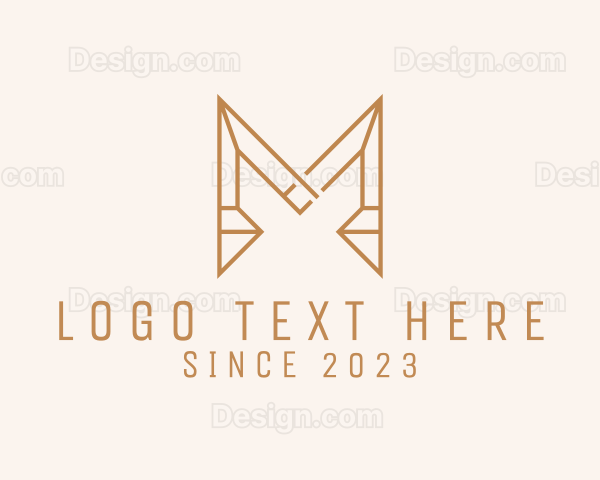 Contractor Business Letter M Logo