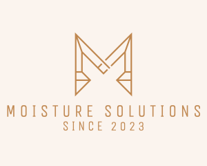 Contractor Business Letter M  logo design