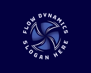 HVAC Fan Propeller logo design