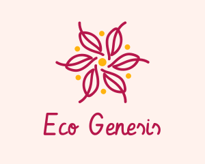 Nature Leaf Wreath  logo design