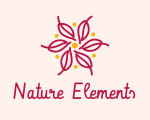 Nature Leaf Wreath  logo design