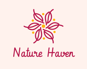 Nature Leaf Wreath  logo design