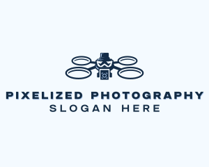 Surveillance Drone Camera logo design