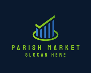 Market Progress Graph logo design