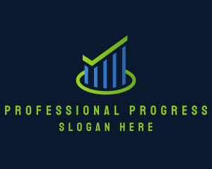 Market Progress Graph logo design