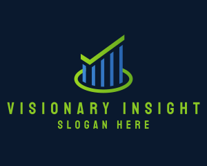 Market Insights Progress Graph logo design