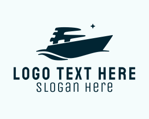 Cruise Ship Yacht  Logo