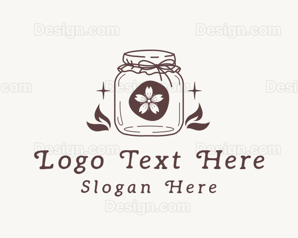 Rustic Flower Jar Logo
