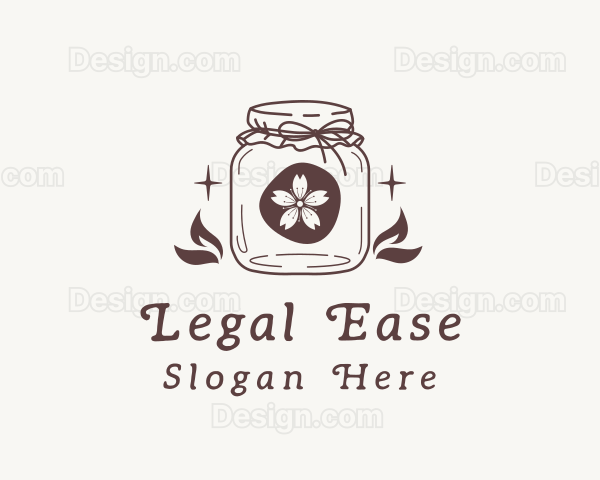 Rustic Flower Jar Logo