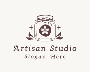 Rustic Flower Jar logo design