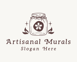 Rustic Flower Jar logo design