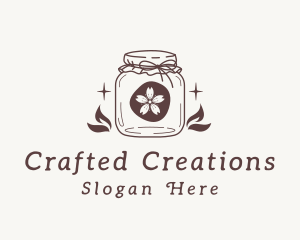 Rustic Flower Jar logo design