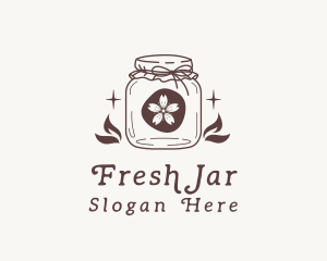 Rustic Flower Jar logo design