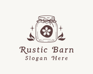 Rustic Flower Jar logo design